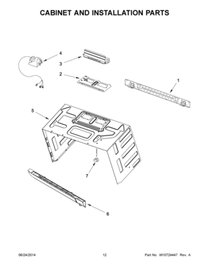 07 - CABINET AND INSTALLATION PARTS Diagram and Parts List for YMMV4205DS0  Maytag Microwave