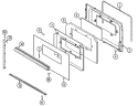 DOOR (SER. PRE. 11) Diagram and Parts List for 5651XUS  Magic Chef Range