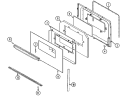DOOR (SERIES 26) Diagram and Parts List for 5651XUW  Magic Chef Range