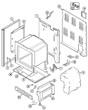 BODY Diagram and Parts List for 6898VRV  Magic Chef Range