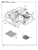 OVEN Diagram and Parts List for 59FN-5TVWM  Magic Chef Microwave Oven Combo