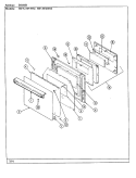 DOOR Diagram and Parts List for 59FK-5TXWM  Magic Chef Microwave Oven Combo