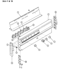 CONTROL PANEL Diagram and Parts List for 35JA-13XS-ON  Magic Chef Range
