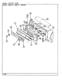 CONTROL PANEL Diagram and Parts List for 3888VRV-Z  Magic Chef Range