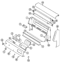 CONTROL PANEL Diagram and Parts List for C3581VRV  Magic Chef Range