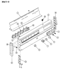 CONTROL PANEL Diagram and Parts List for 35JN-2CX-ON  Magic Chef Range