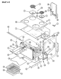 BODY Diagram and Parts List for 35JN-2CX-ON  Magic Chef Range