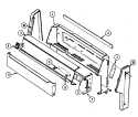 CONTROL PANEL Diagram and Parts List for G3227WRW-M  Maytag Range