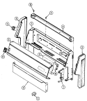 CONTROL PANEL Diagram and Parts List for 3167XUW  Magic Chef Range