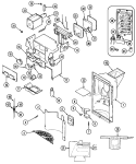 ICE & WATER DISPENSER Diagram and Parts List for GS22A8D3V  Admiral Refrigerator