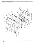 DOOR - LOWER (SER. 11) Diagram and Parts List for 96FA-4CX  Magic Chef Wall Oven