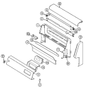 CONTROL PANEL Diagram and Parts List for 3187VUA  Magic Chef Range