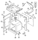 BODY Diagram and Parts List for 3468VVV  Magic Chef Range