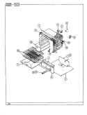 OVEN Diagram and Parts List for 31MA-23KX-ON  Magic Chef Range