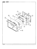 DOOR Diagram and Parts List for 31MA-23KX-ON  Magic Chef Range