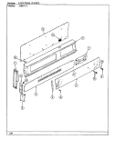CONTROL PANEL Diagram and Parts List for 31MN-3KX  Magic Chef Range