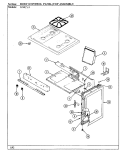 BODY / CONTROL PANEL / TOP ASSEMBLY Diagram and Parts List for 31MN-3KX  Magic Chef Range