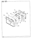 DOOR Diagram and Parts List for 31MN-3KX  Magic Chef Range