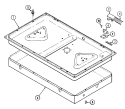 BODY Diagram and Parts List for 8710PA  Magic Chef Cooktop