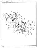 CONTROL PANEL Diagram and Parts List for 99FN-4EVW  Magic Chef Wall Oven