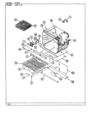 OVEN Diagram and Parts List for 34MA-23CKX-ON  Magic Chef Range