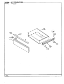 ACCESS DRAWER Diagram and Parts List for 34MN-23CKX-ON  Magic Chef Range