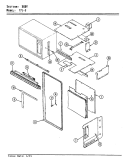 BODY Diagram and Parts List for 77JN-5EVWM  Magic Chef Microwave Oven Combo