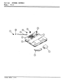 INTERNAL CONTROLS Diagram and Parts List for 77JN-5EVWM  Magic Chef Microwave Oven Combo