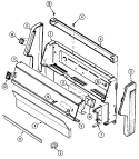 CONTROL PANEL Diagram and Parts List for G3267XRA-M  Maytag Range
