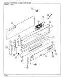 CONTROL PANEL Diagram and Parts List for 34MA-3TKXW  Magic Chef Range