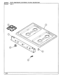 TOP ASSEMBLY / CONTROL PANEL / MANIFOLD Diagram and Parts List for 34MN-3TKVW-EV  Magic Chef Range