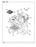OVEN Diagram and Parts List for 34MN-3TKVW-EV  Magic Chef Range