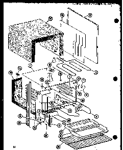 Section 4 Diagram and Parts List for RCC-6-P85318-1S  Amana Microwave