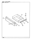 ACCESS DRAWER Diagram and Parts List for 24MN-7CKXWV8  Magic Chef Microwave Oven Combo