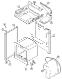 BODY (3110PPx, 3110PPx - K) Diagram and Parts List for 3110PPW  Magic Chef Range