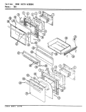 Part Location Diagram of 5715A003-74K Whirlpool PANEL, STORAGE DOOR