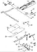GAS CONTROLS Diagram and Parts List for 3442XRW  Magic Chef Range