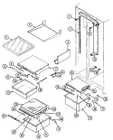 SHELVES & ACCESSORIES Diagram and Parts List for RSW2700DAM  International Refrigerator