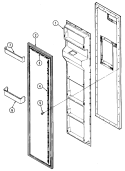 Part Location Diagram of 70209-2 Whirlpool FRONT, PICK OFF