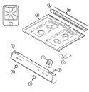 Part Location Diagram of 7724P051-60 Whirlpool COVER, VENT TRIM