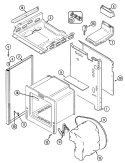 Part Location Diagram of 2618F096-74 Whirlpool PANEL, SIDE (RT-ALM)