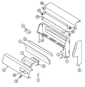 CONTROL PANEL (3488VVD) Diagram and Parts List for 3488VVD  Magic Chef Range