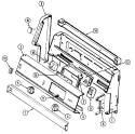CONTROL PANEL Diagram and Parts List for 3448SRA  Magic Chef Range