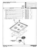 MAIN TOP Diagram and Parts List for 38HA-36TX-ON  Magic Chef Range