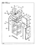BODY Diagram and Parts List for 97FN-4EVWW  Magic Chef Wall Oven