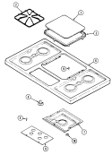 Part Location Diagram of 7720P170-60 Whirlpool N.L.A.TRIM CONTROL PANEL (BLK