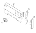 Part Location Diagram of 2601W203-84 Whirlpool PANEL, BKGD ALMOND