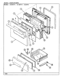 Part Location Diagram of 3601F219-45 Whirlpool BAFFLE, DOOR