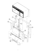 BODY - UPPER Diagram and Parts List for 24FK-6CKXWV8-DY  Magic Chef Microwave Oven Combo