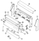 CONTROL PANEL Diagram and Parts List for 3187VTV  Magic Chef Range